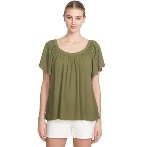 NWT Nordstrom 1.STATE Flutter Sleeve Blouse Top